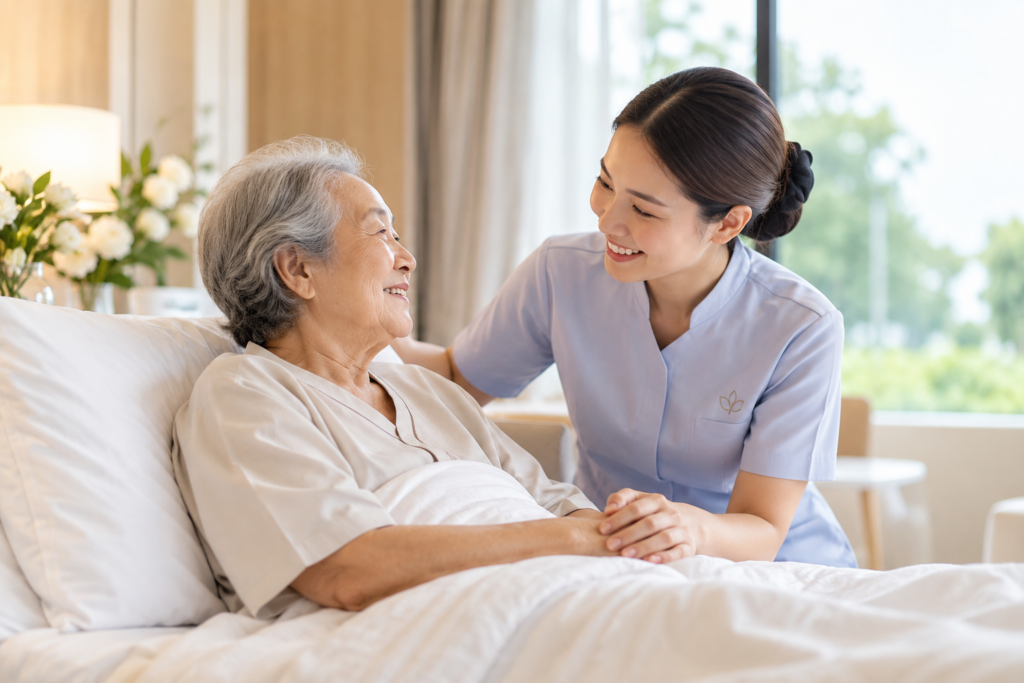 Caregiver ดูแลผู้ป่วย ดูแลผู้สูงอายุอย่างใกล้ชิด