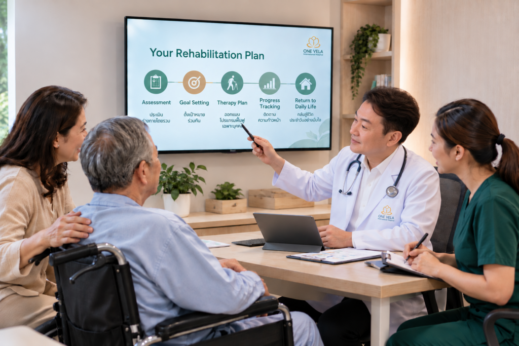 ทีมฟื้นฟูร่วมวางแผนการดูแลผู้ป่วย Stroke กับครอบครัว